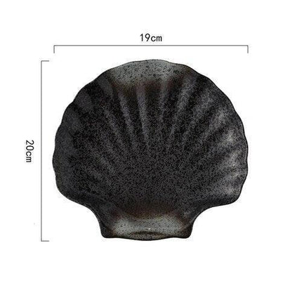 Japanese Ceramic Shell Dish Set: A Touch of Sophistication for Gourmet Dining - Très Elite