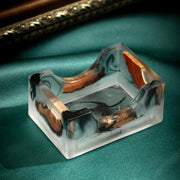 Japanese Elegance Unveiled: Artisan Wooden Tea Coasters Set - 6 Distinct Pieces - Très Elite