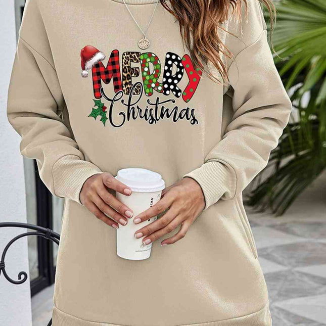 "Joyful Greetings" Christmas Graphic Holiday Sweatshirt