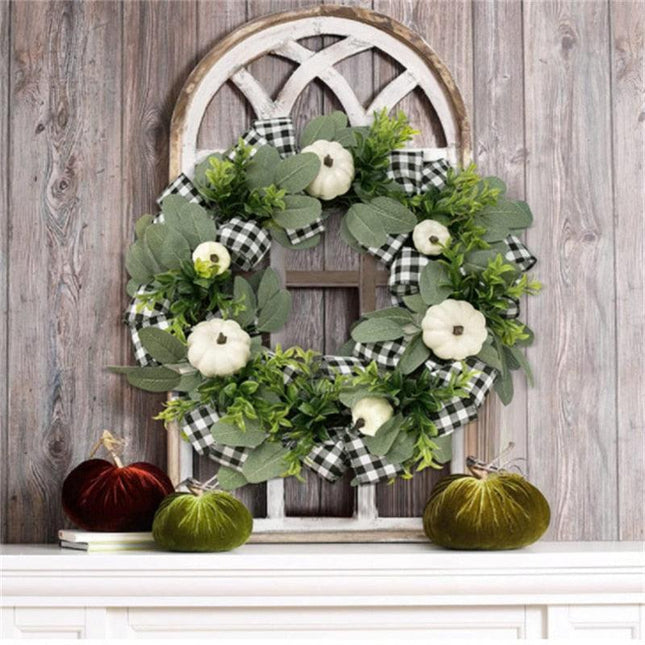 Joyful Holiday Elegance Christmas Wreath: Exquisite Door Decor