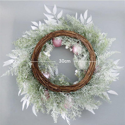 Joyful Holiday Elegance Christmas Wreath: Exquisite Door Decor