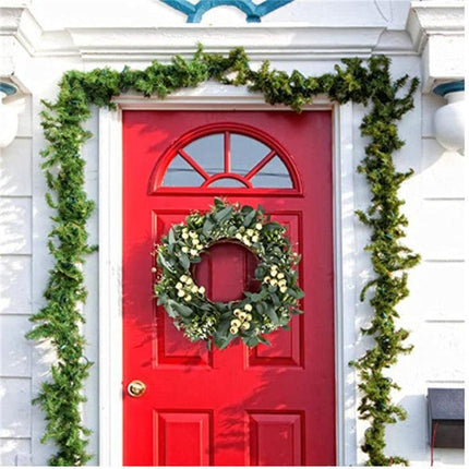 Joyful Holiday Elegance Christmas Wreath: Exquisite Door Decor