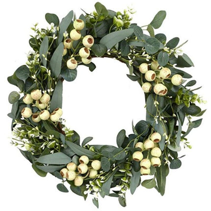 Joyful Holiday Elegance Christmas Wreath: Exquisite Door Decor