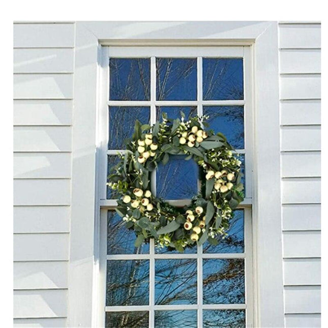Joyful Holiday Elegance Christmas Wreath: Exquisite Door Decor