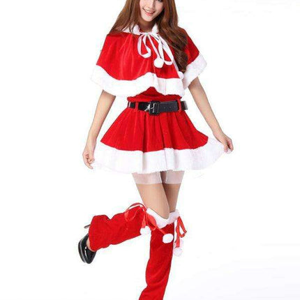 Joyful Holiday Women's Costume Set for Christmas Celebrations