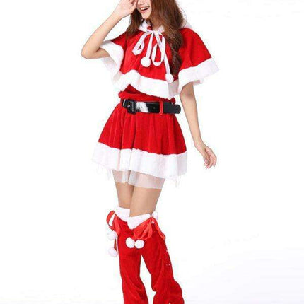 Joyful Holiday Women's Costume Set for Christmas Celebrations