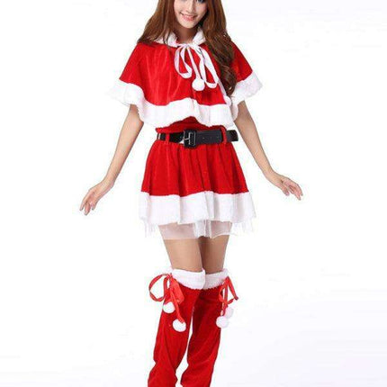 Joyful Holiday Women's Costume Set for Christmas Celebrations