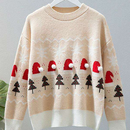 Joyful Red Christmas Knit Jumper for Festive Comfort