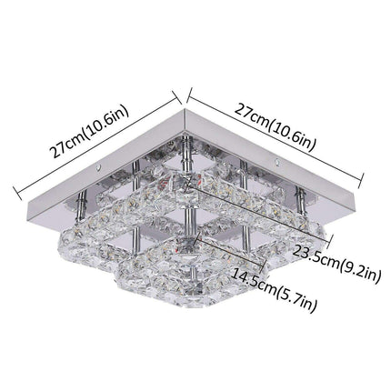 K9 Crystal Elegance LED Chandelier Set - Contemporary Illumination for Stylish Spaces..