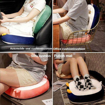 Kawaii Critter Plush Seating Cushion - Cozy Office Mat - Très Elite