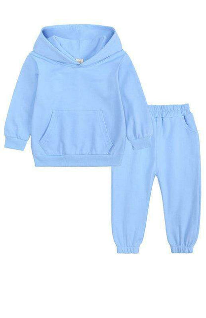 Kids' Stylish Cotton Blend Hoodie and Jogger Set - Ideal for Winter Comfort