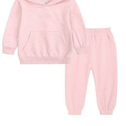 Kids' Stylish Cotton Blend Hoodie and Jogger Set - Ideal for Winter Comfort