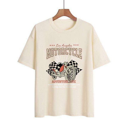 Retro Rider Women's Graphic Tee for Trendy Escapades