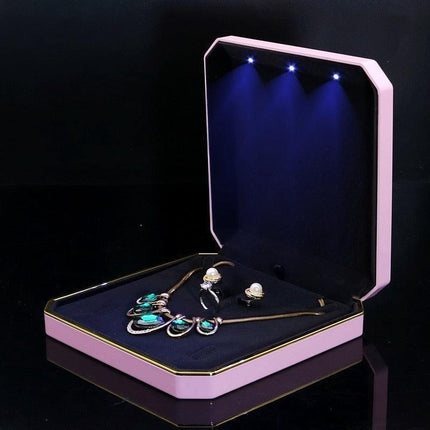 LED Jewelry Display Organizer Box for Elegant Showcase - Très Elite