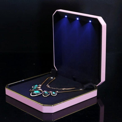 LED Jewelry Display Organizer Box for Elegant Showcase - Très Elite