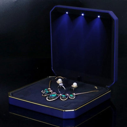 LED Jewelry Display Organizer Box for Elegant Showcase - Très Elite