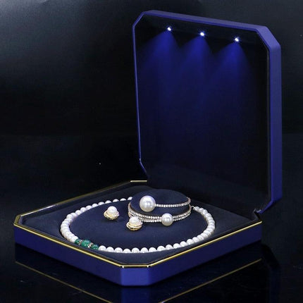 LED Jewelry Display Organizer Box for Elegant Showcase - Très Elite