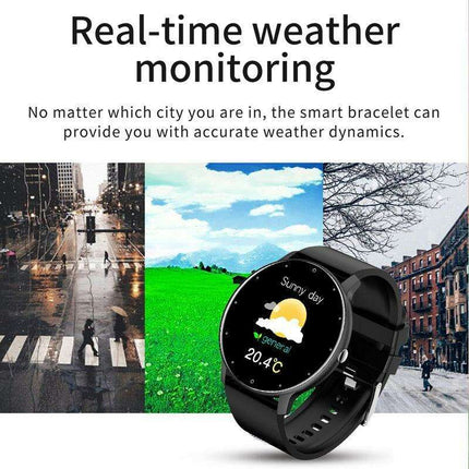 LIGE 2023 Men's Touch Screen Fitness Smart Watch: Health Tracker with IP67 Waterproof and Long-Lasting Battery - Très Elite