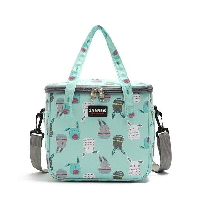Flower Thermal Bag Oxford Waterproof Beach Cooler Lunch Box Thermo Insulated Bag-Très Elite-Chinchilla-Très Elite