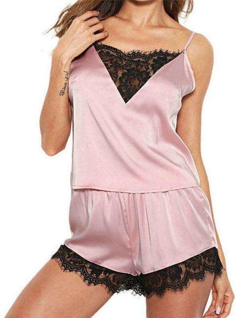 Lacy Elegance Pajama Set: Embrace Comfort and Chic Style
