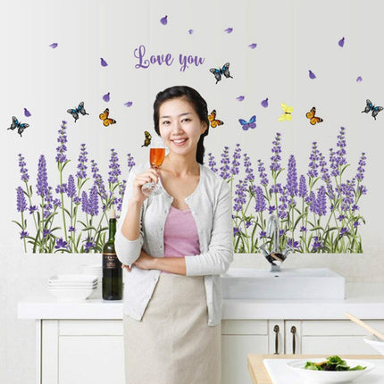 Lavender Butterfly PVC Wall Art Sticker for Elegant Home Decor - Très Elite