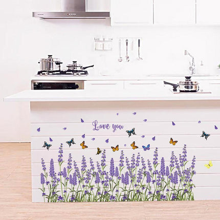 Lavender Butterfly PVC Wall Art Sticker for Elegant Home Decor - Très Elite