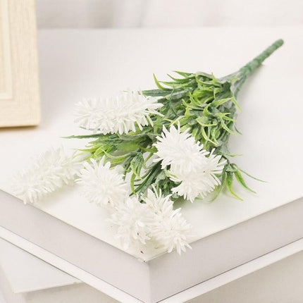 Lavender Luxe: Exquisite Flocked Floral Arrangement