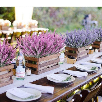 Lavender Luxe: Exquisite Flocked Floral Arrangement