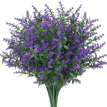 Lavender Serenity: Stunning Faux Flower Arrangement for Timeless Decor..