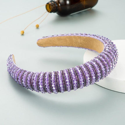 Lavish Purple Glam Headband - Stylish Hair Accessory for Women.