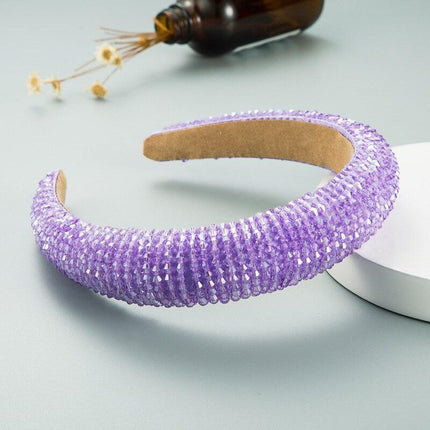 Lavish Purple Glam Headband - Stylish Hair Accessory for Women.