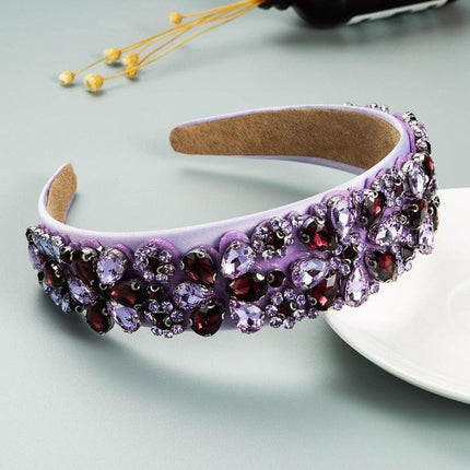 Lavish Purple Glam Headband - Stylish Hair Accessory for Women.