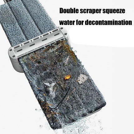 Lazy Wiper Ultimate Cleaning Mop - Versatile Floor Tool with Extended Reach and Easy Wringing - Très Elite