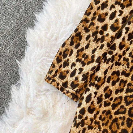 Leopard Elegance: Sleek Bodycon Mini Dress for the Fashion-Forward Woman - Exclusive Spring 2024 Collection - Très Elite