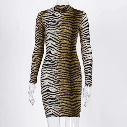 Leopard Luxe Sheath Mini Dress: Your Chic Autumn Essential - Très Elite