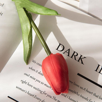 Lifelike 31-Piece Artificial Tulip Arrangement - Colorful Floral Centerpiece