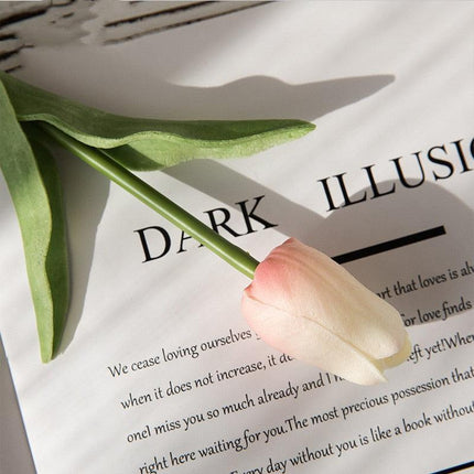 Lifelike 31-Piece Artificial Tulip Arrangement - Colorful Floral Centerpiece