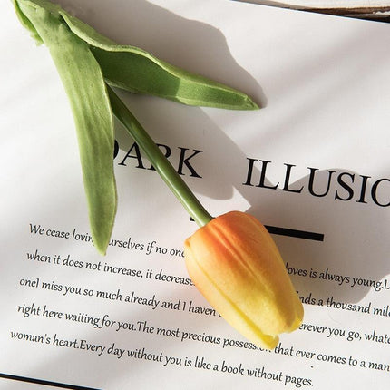 Lifelike 31-Piece Artificial Tulip Arrangement - Colorful Floral Centerpiece