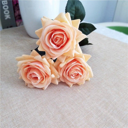Lifelike Artificial Rose Stem Collection for Elegant Home and Wedding Decor..
