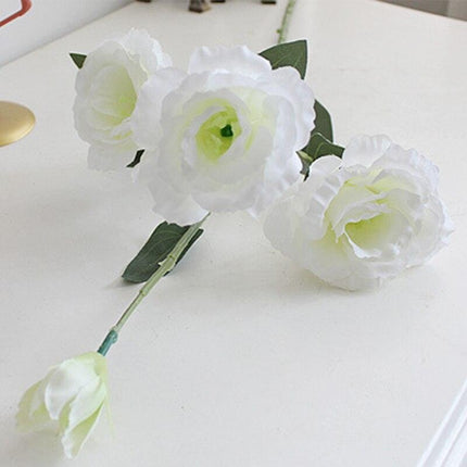 Lifelike Eustoma Silk Flower Bouquet Set: Exquisite Artificial Arrangements for Celebrations..