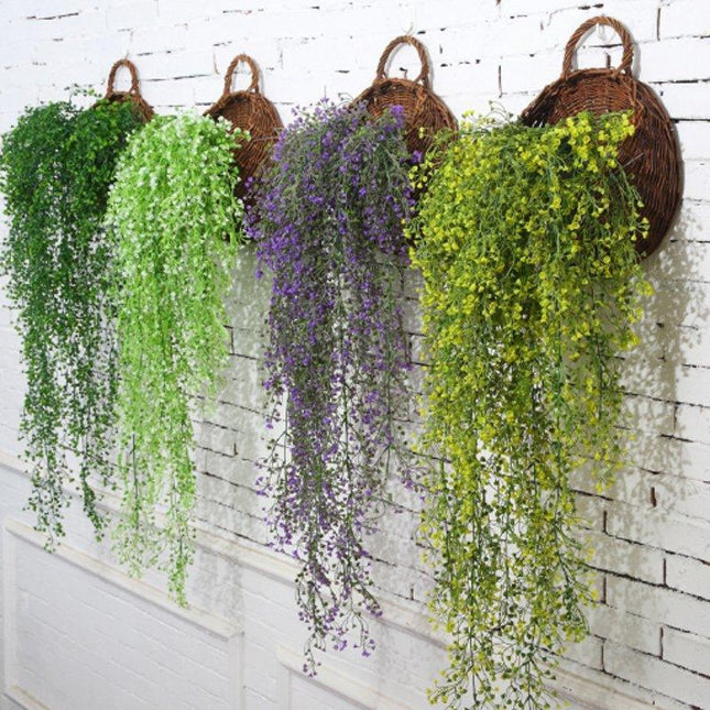 Lifelike Hanging Floral Arrangement for Home and Garden Decor
