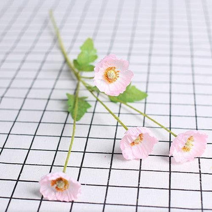 Lifelike Poppy Silk Floral Arrangement..