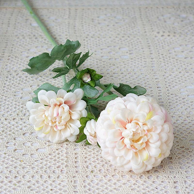 Lifelike Premium Dahlia Floral Arrangement - Sophisticated Artificial Decor