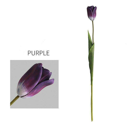 Lifelike Silk Tulip Flowers - Bring Timeless Elegance to Your Home and Events..