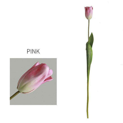 Lifelike Silk Tulip Flowers - Bring Timeless Elegance to Your Home and Events..