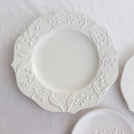 Lily Valley Luxe Porcelain Dining Plate Set - Très Elite