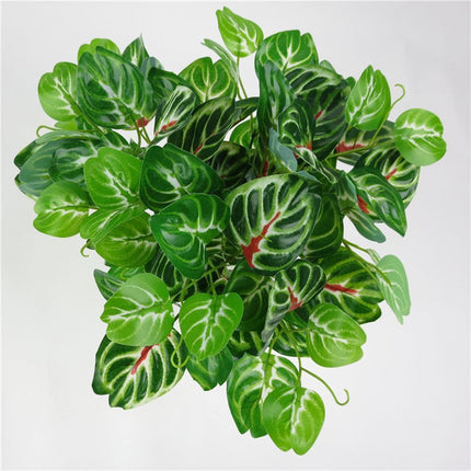 Lively Multicolor Faux Silk Leaf Arrangement - Chic Home Decor Display