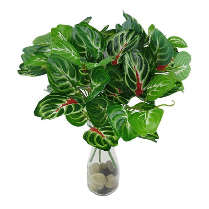 Lively Multicolor Faux Silk Leaf Arrangement - Chic Home Decor Display