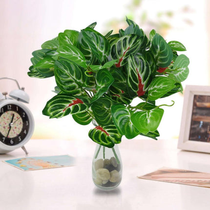 Lively Multicolor Faux Silk Leaf Arrangement - Chic Home Decor Display