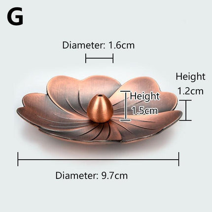 Lotus Harmony Incense Burner: Premium Zinc Alloy Coil Plate for Tranquil Spaces - Très Elite